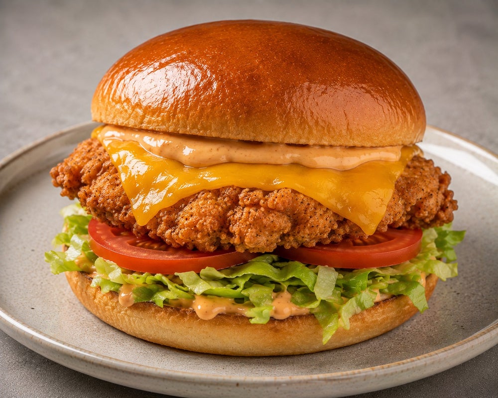 Super Pasta Crispy chicken burger